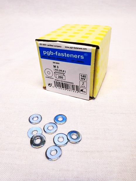 Carrosseriering M3 verzinkt, doos 200 stuks