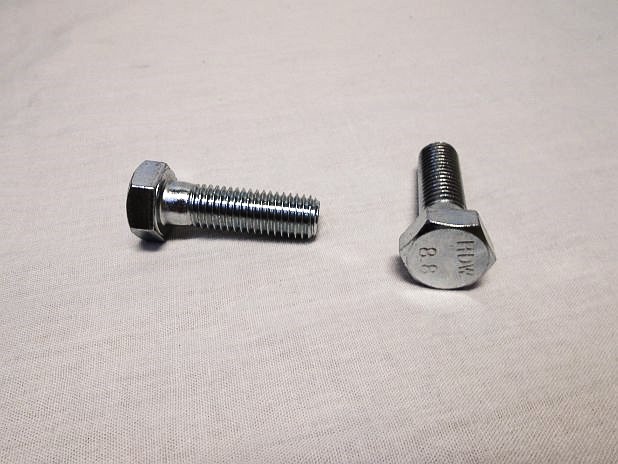 Zeskantbout M12 x 40 mm verzinkt, per stuk