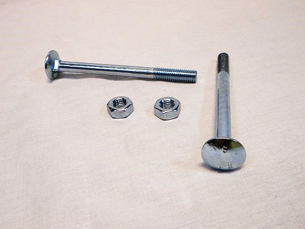 Slotbout M10 x 120 mm met moer, verzinkt, per stuk