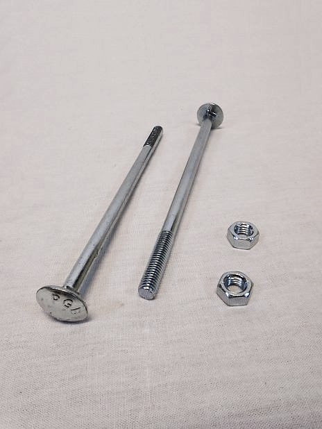 Slotbout M8 x 160 mm met moer, verzinkt, per stuk