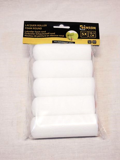 Lakrollers schuim, verpakking 5 stuks