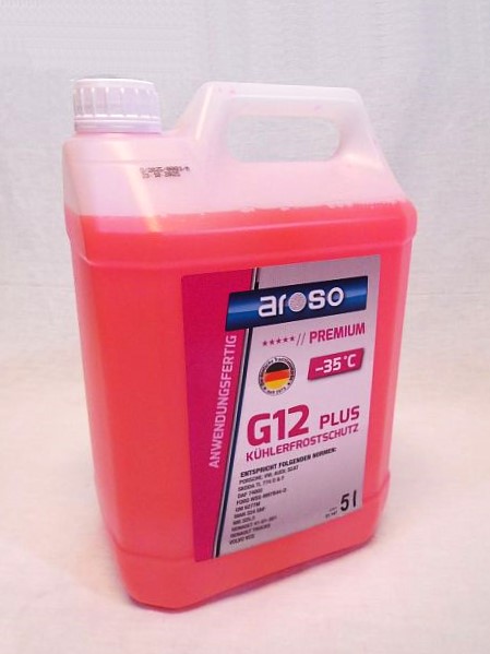 Koelvloeistof 5 liter roze, AROSO G12 Plus