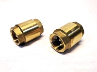 Terugslagklep messing met 2x 1 inch binnendraad