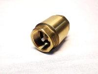 Terugslagklep messing met 2x 1 inch binnendraad