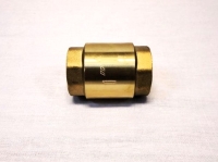 Terugslagklep messing met 2x 1 inch binnendraad