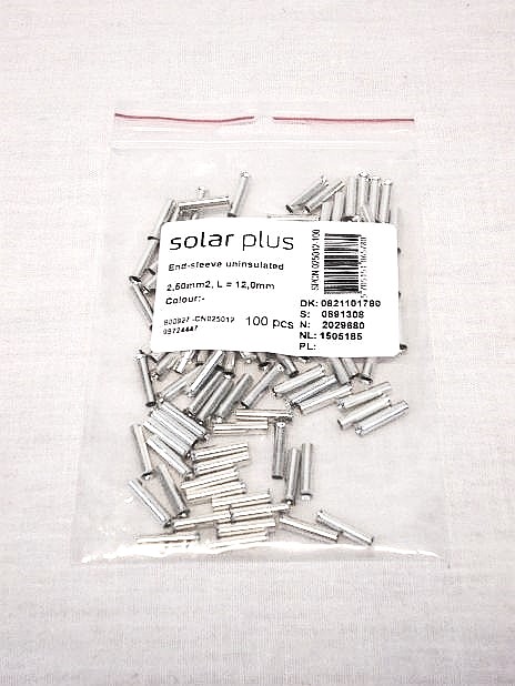 Adereindhulzen vertind 2,5 mm2, zak 100 stuks