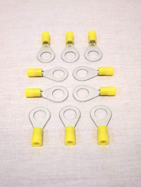Kabelschoenen oog geel Cimco met M10 gat, per 10 stuks