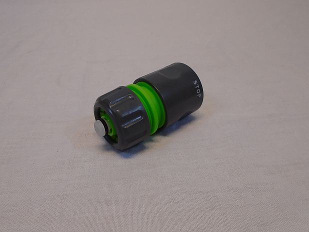 Slangkoppeling voor 1/2 inch tuinslang, klik en knel