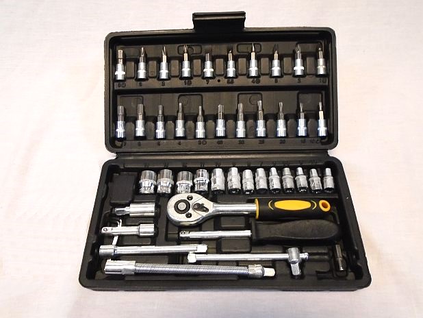 Doppendoos 45-delig met 1/4 inch aansluiting