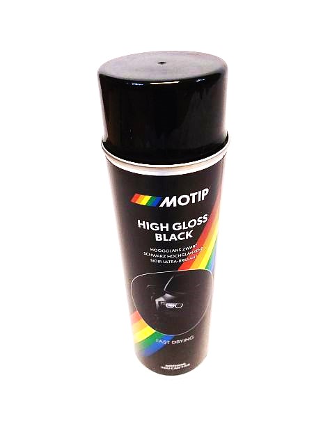 Spuitbus zwart hoogglans MOTIP DUPLI